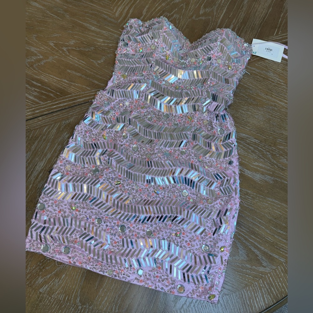 Night Moves Pink Sequin Mini Dress -READ